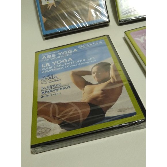 GAIAM Workout Yoga DVD Set Four DVDS NWT - Picture 3 of 10